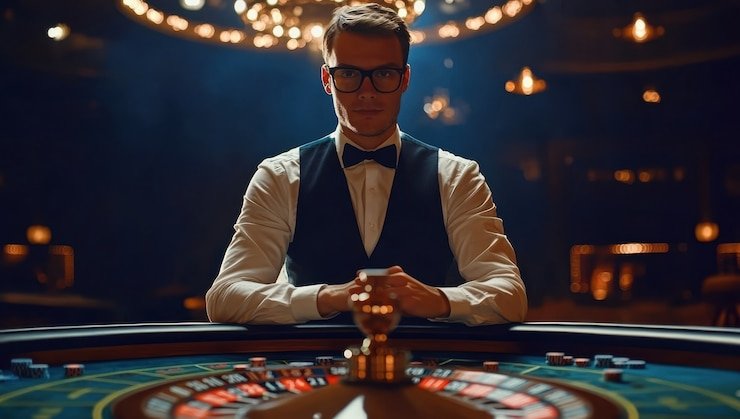 Antarmuka aplikasi mobile sekiro menampilkan meja blackjack live-dealer dan daftar pasar sportsbook
