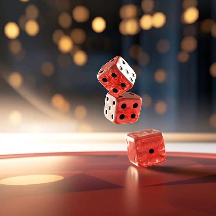 Dealer sekiro membagikan kartu Caribbean Stud Poker di layar langsung dengan visual berkualitas tinggi
